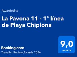 La Pavona 11 - 1ª línea de Playa Chipiona, хотел в Чипиона