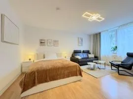 Dein Apartment mit Queensize Bett im Erdgeschoss