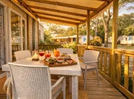 Mobil-home cosy climatisé 5 pers - Terrasse couverte - Plage des Casernes à 800m