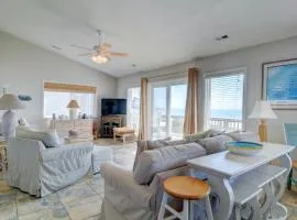 Oceanfront home with direct beach access, washer/dryer, deck & golf nearby
