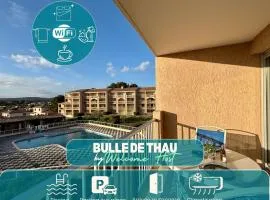 Bulle de Thau, piscine et pinède