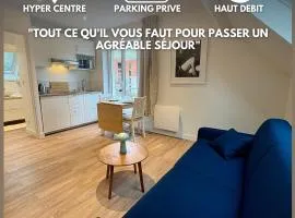 Studio 2 pers Hyper centre Arras plus parking privé