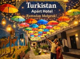 Viesnīca ar autostāvvietu Turkistan apart Hotel ближе Караван сарая pilsētā T&uuml;rkistan