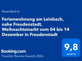 Ferienwohnung am Leinbach, nahe Freudenstadt, Hotel in Loßburg