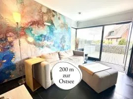 Hund willkommen, 200 m zum Naturstrand, Sauna, Kamin, ruhige Lage - Fewo Wind Rügen