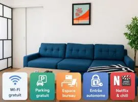 Superbe appartement en centre ville- 15 min de Paris - Parking Privé gratuit idéale famille ou professionnel en déplacement