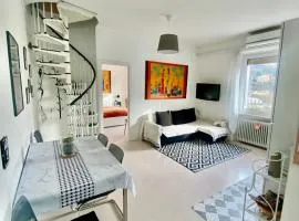 Appartamento Lella con meravigliosa vista vicino alle Terme zona Bagni con ascensore e area parcheggio