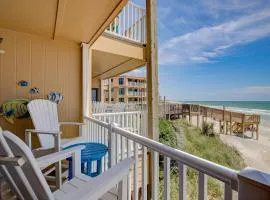 Topsail Dunes condo with ocean-view balcony - beach access & beachfront pool