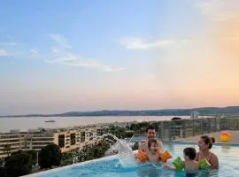 Les Vagues du 5e 4 personnes , 2 chambres , clim , wifi , Cap3000 à pied , parking