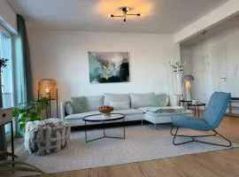 Nordsee Panorama FeWo Direkt am Wasser Hafenblick