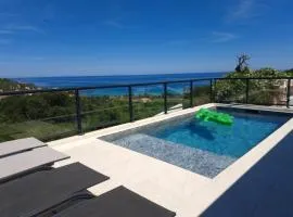 villa with private pool, sea view, 800 m from beach in Tarco