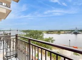 2 historic district condos with river-view balconies & highly walkable locale