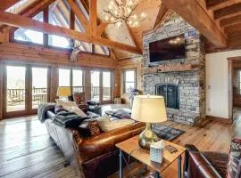 Game Room + Deck: Spacious Spruce Pine Retreat!