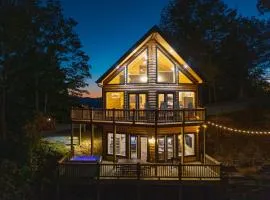 The Squatch Nest Hot tub Firepit Big Views