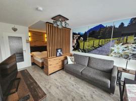 Apartment Rubihornblick - mit Hallenbad und Sauna, khách sạn ở Bolsterlang