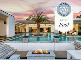 Rancho Mirage Oasis w Pool Hot Tub Bocce Putting Green Firepit