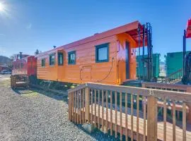 Rare Side-Bay Caboose Retreat Near Mount Rainier