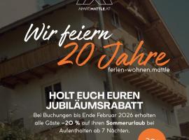 Ferienwohnen Mattle - apart mattle at, hotell i Kappl