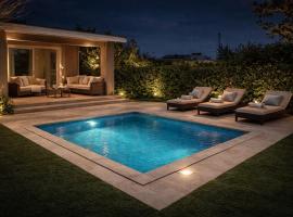 크레마스티에 위치한 호텔 Sea Breeze & Nature villa with pool near the sea