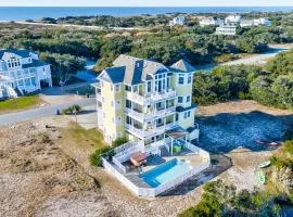 Lakefront, dog-friendly home with W/D, private pool & hot tub - close to beach