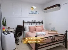 Suíte privativa, pousada Céu de Viracopos