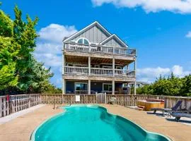 Dog-friendly home with pool, hot tub, ocean & sound views, & central AC