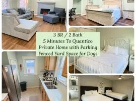 3 Bedrooms 4 Beds 2 Bathroom Single Family Home 5 Minutes to Quantico