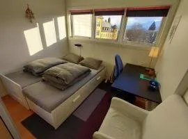 Private room in central homestay apartment with sea view