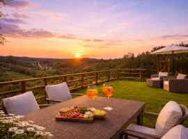Casale il Petruccaio - Jacuzzi e Vista Panoramica sulle Colline Toscane