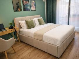Green Studio Militari Residence Self Check-in & Private Parking, hotel em Roşu