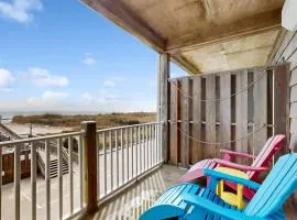 Second-floor oceanfront condo with ocean view, pool, & central AC