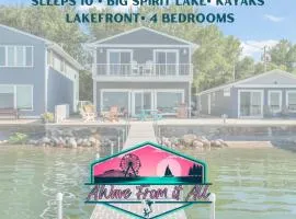AWave From It All lakefront on Big Spirit Lake