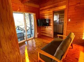 Log house with a superb view 2 minutes by car from Roadside Station Kugino
