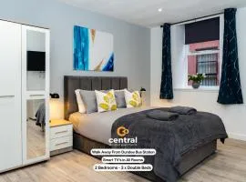 The Bond by CENTRAL SERVICED APARTMENTS - 2 Bedrooms - 3 Double Beds - Walk Away From City Centre & Universities - Walk away from Bus & Train Station & Waterfront - Short & Long Stays Accomodated