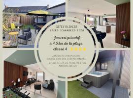 Gîte L Olivier confort, détente avec jacuzzi à 4km de la plage- Cap Fréhel, hotel di Plurien