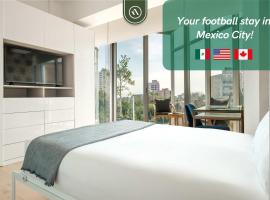 New 1BR Condo in Front of Cibeles - Roma - Condesa, Hotel in Mexiko-Stadt