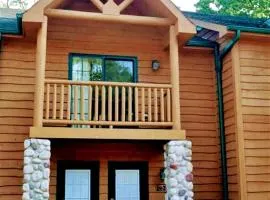 Spacious Luxury Villa Retreat with Jetted Tub, Fireplaces, Balconies, and Smart TV in North Utica, Illinois