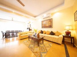 Villa Nazuri, Premium & Spacious 3BHK w Caretaker, hotell Candolimis