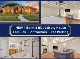 NEW Killeen house 8-10ppl families & groups pets