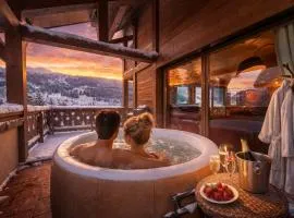 chalet Amitie familial de luxe avec JACUZZI, HEBERGEMENT MULTIPASS ETE, WIFI fibre, 150 m des pistes de ski et randonnées