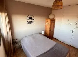 Chambre vue parc chez l'habitant