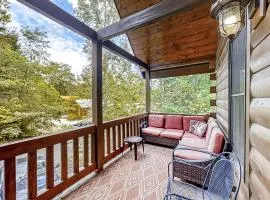 Charming Rustic Mtn Cabin Sleep 9 Hot Tub Balcony