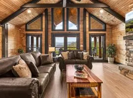Sweeping Mtn Views Sleeps 9 Gym Room Games Grill