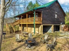 Riverfront Cabin Sleeps 10 Lush Greenery Grill