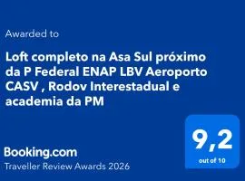 Loft completo na Asa Sul próximo da P Federal ENAP LBV Aeroporto CASV , Rodov Interestadual e parque da cidade