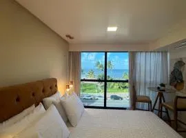 Pé na areia, vista panorâmica romântico Cabo Branco