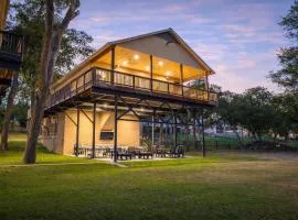 Waterfront Dock Fire Pit Book for Wurstfest Family