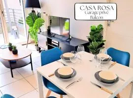 Casa Rosa, au calme avec garage privé et balcon