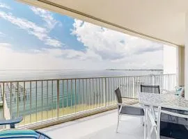 Waterfront condo with beach access pools balcony central AC & W&D