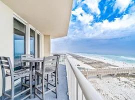 Sixth-floor Gulf-front condo with water views pool hot tub & covered parking